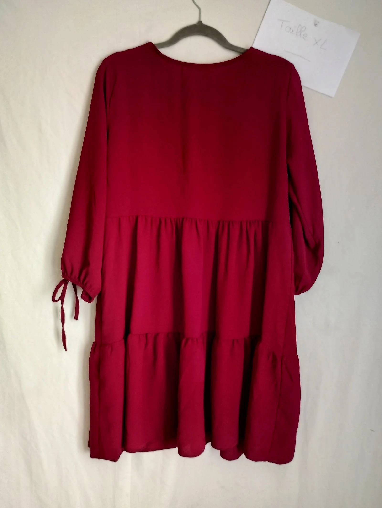 Robe courte bordeaux mily paris xl  – photo 4